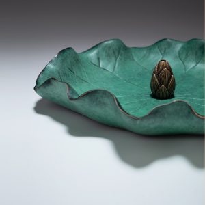 Thác khói chim bói cá kết hợp lá sen CD1056