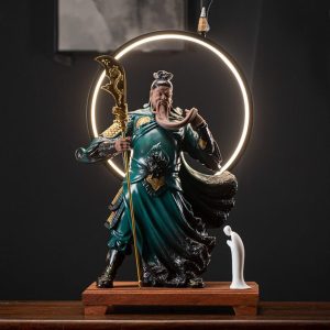 Thác khói trầm hương Quan Công bằng gốm CD1093