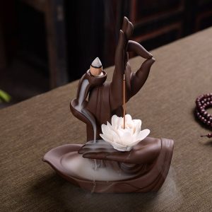 Thác khói trầm hương bàn tay Phật CD1057