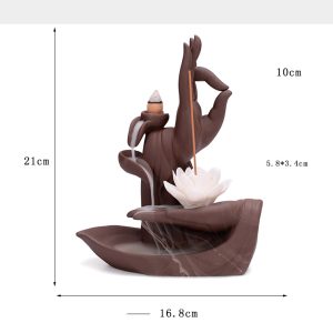 Thác khói trầm hương bàn tay Phật CD1057