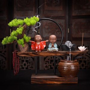 Thác khói trầm hương mẫu chú tiểu CD1096