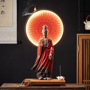 Thác khói trầm hương Phật đèn led CD1105