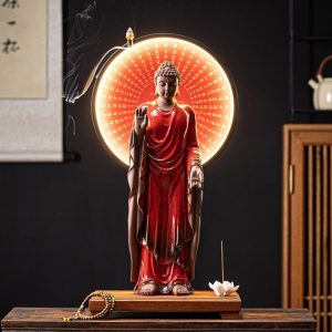 Thác khói trầm hương Phật đèn led CD1105