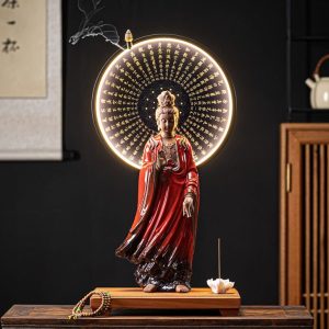 Thác khói trầm hương Phật đèn led CD1105