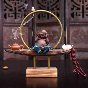 Thác khói trầm hương phật di lặc CD1069