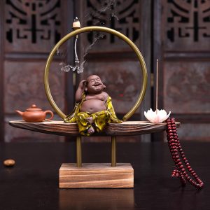 Thác khói trầm hương phật di lặc CD1069