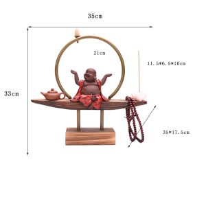 Thác khói trầm hương phật di lặc CD1069