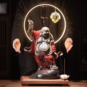 Thác khói trầm hương phật di lặc cao cấp CD1104