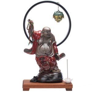 Thác khói trầm hương phật di lặc cao cấp CD1104