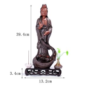 Thác khói trầm hương tượng Quan Âm đẹp CD1079