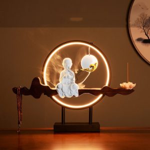 Trầm hương thác khói chú tiểu CD1089