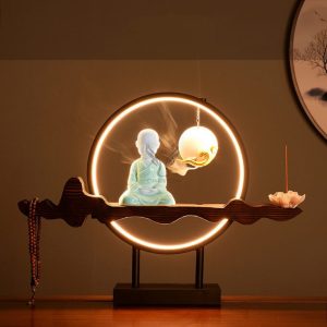 Trầm hương thác khói chú tiểu CD1089