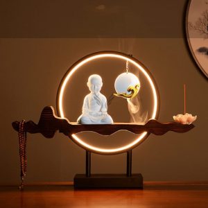 Trầm hương thác khói chú tiểu CD1089