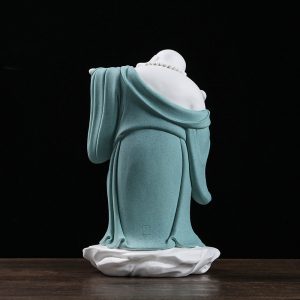 Tượng Phật di lặc cầm gậy như ý CD1127