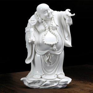 Tượng Phật di lặc cầm gậy như ý CD1127