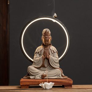 Thác khói trầm hương Quan Âm đẹp CD1142