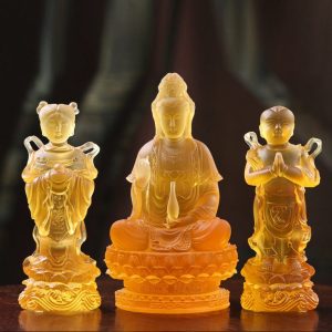 Tượng Quan Thế Âm cùng tiên đồng ngọc nữ CD1219