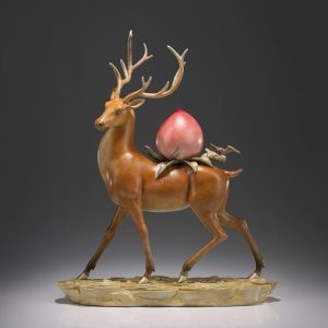 Tượng hươu cõng đào tiên CD1045