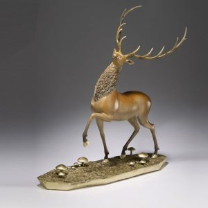 Tặng quà sếp nam tượng nai sừng tấm CD1017