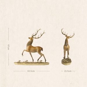 Tặng quà sếp nam tượng nai sừng tấm CD1017