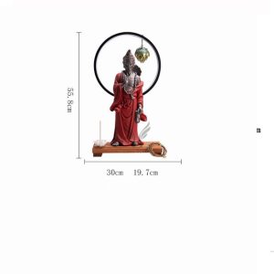 Thác khói trầm hương tượng Phật Tế Công CD1087