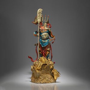 Tượng Quan Công bằng đồng năm cờ CD1053