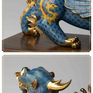 Tượng tỳ hưu phong thủy dát vàng CD891