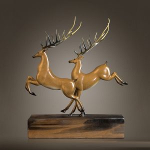 Tượng đôi hươu nghệ thuật CD632
