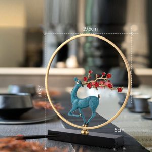 Đồ decor hươu bằng đồng CD233