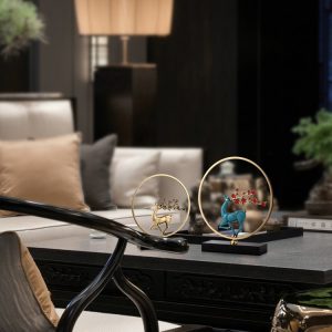 Đồ decor hươu bằng đồng CD233