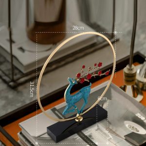 Đồ decor hươu bằng đồng CD233