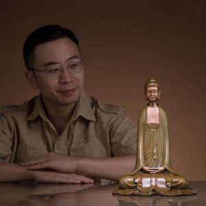 Tượng phật ngồi thiền bằng đồng cao cấp CD900