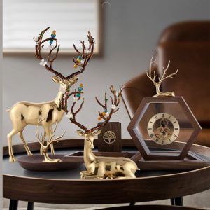 Tượng hươu bằng đồng CD679