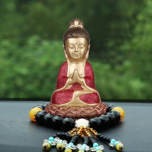 Tượng Quan Âm Bồ Tát để xe hơi cầu bình an CD505