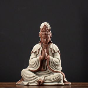 Thác khói trầm hương đèn Led kết hợp tượng Quan Âm CD2036