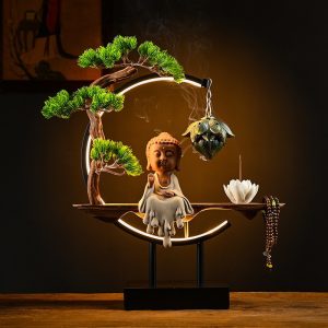 Thác khói trầm hương Phật thờ tại gia