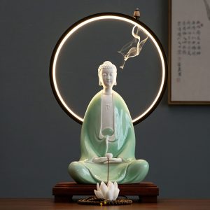 Thác khói trầm hương Phật Tây Phương Tam Thánh CD2032