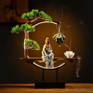 Thác khói trầm hương tượng Quan Âm phong thủy