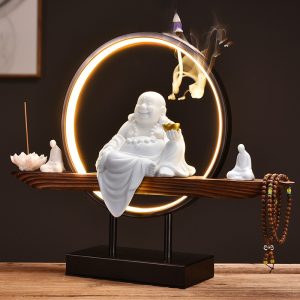 Thác khói trầm hương Phật Di Lặc