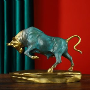 Tượng bò tót bằng đồng CD271