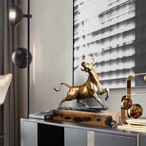 Tượng bò tót cao cấp thủ công mỹ nghệ CD633