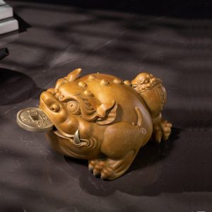 Tượng cóc 3 chân ngậm tiền vàng CD948