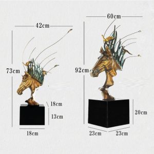 Tượng đầu ngựa phong thủy CD33