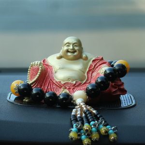 Tượng Di Lặc bằng đồng để oto CD503