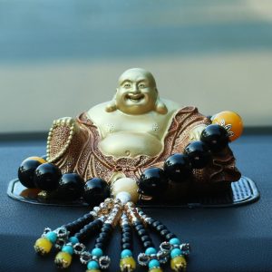 Tượng Di Lặc bằng đồng để oto CD503