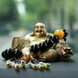 Tượng Di Lặc bằng đồng để oto CD503