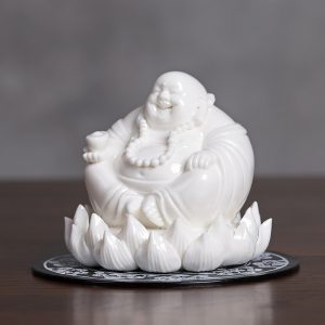 Tượng Di Lặc tọa đài sen để oto CD499