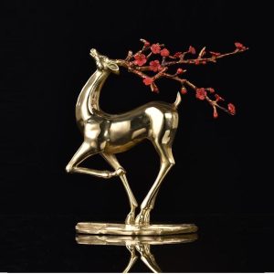 Tượng hươu hoa anh đào CD393