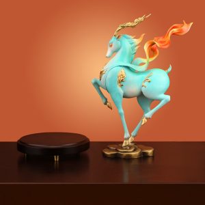 Tượng hươu giải lụa đỏ CD613