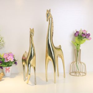 Tượng hươu bằng đồng decor CD525